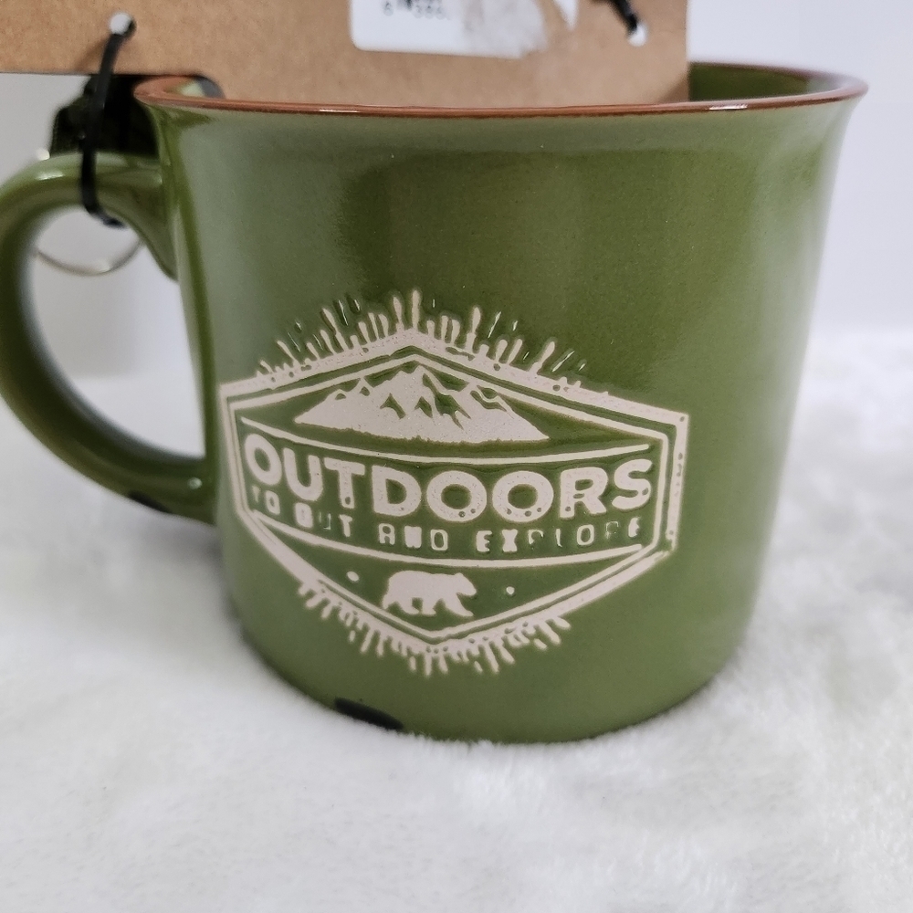 Adventure Out There Olive Green Mug Carabiner Keyring Bottle Opener Gift Set - Picture 7 of 13